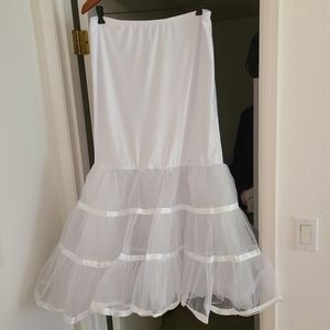Trumpet wedding dress petticoat/slip
